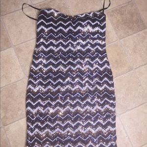 Sequins sparkly fitted dress